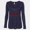 Women's Flowy Long Sleeve V-Neck Tee Thumbnail
