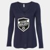 Women's Flowy Long Sleeve V-Neck Tee Thumbnail