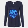 Women's Flowy Long Sleeve V-Neck Tee Thumbnail