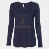 Women's Flowy Long Sleeve V-Neck Tee Thumbnail