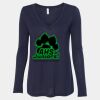 Women's Flowy Long Sleeve V-Neck Tee Thumbnail