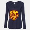 Women's Flowy Long Sleeve V-Neck Tee Thumbnail