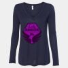 Women's Flowy Long Sleeve V-Neck Tee Thumbnail