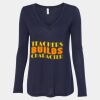 Women's Flowy Long Sleeve V-Neck Tee Thumbnail