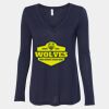 Women's Flowy Long Sleeve V-Neck Tee Thumbnail