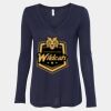 Women's Flowy Long Sleeve V-Neck Tee Thumbnail