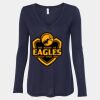 Women's Flowy Long Sleeve V-Neck Tee Thumbnail