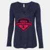Women's Flowy Long Sleeve V-Neck Tee Thumbnail