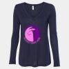 Women's Flowy Long Sleeve V-Neck Tee Thumbnail