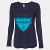 Women's Flowy Long Sleeve V-Neck Tee Thumbnail