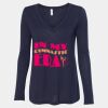 Women's Flowy Long Sleeve V-Neck Tee Thumbnail