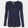 Women's Flowy Long Sleeve V-Neck Tee Thumbnail