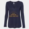Women's Flowy Long Sleeve V-Neck Tee Thumbnail