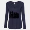 Women's Flowy Long Sleeve V-Neck Tee Thumbnail