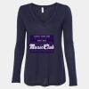 Women's Flowy Long Sleeve V-Neck Tee Thumbnail