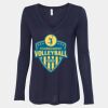 Women's Flowy Long Sleeve V-Neck Tee Thumbnail