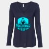 Women's Flowy Long Sleeve V-Neck Tee Thumbnail