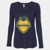 Women's Flowy Long Sleeve V-Neck Tee Thumbnail