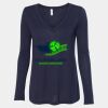 Women's Flowy Long Sleeve V-Neck Tee Thumbnail