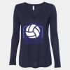 Women's Flowy Long Sleeve V-Neck Tee Thumbnail