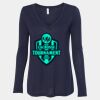 Women's Flowy Long Sleeve V-Neck Tee Thumbnail
