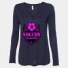 Women's Flowy Long Sleeve V-Neck Tee Thumbnail
