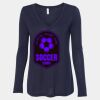 Women's Flowy Long Sleeve V-Neck Tee Thumbnail