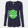 Women's Flowy Long Sleeve V-Neck Tee Thumbnail