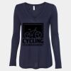 Women's Flowy Long Sleeve V-Neck Tee Thumbnail