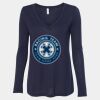 Women's Flowy Long Sleeve V-Neck Tee Thumbnail