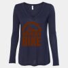 Women's Flowy Long Sleeve V-Neck Tee Thumbnail