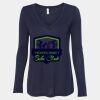 Women's Flowy Long Sleeve V-Neck Tee Thumbnail