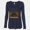 Women's Flowy Long Sleeve V-Neck Tee Thumbnail