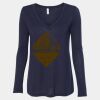 Women's Flowy Long Sleeve V-Neck Tee Thumbnail