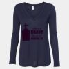 Women's Flowy Long Sleeve V-Neck Tee Thumbnail