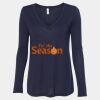 Women's Flowy Long Sleeve V-Neck Tee Thumbnail