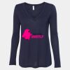 Women's Flowy Long Sleeve V-Neck Tee Thumbnail