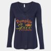 Women's Flowy Long Sleeve V-Neck Tee Thumbnail