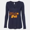 Women's Flowy Long Sleeve V-Neck Tee Thumbnail