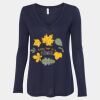 Women's Flowy Long Sleeve V-Neck Tee Thumbnail