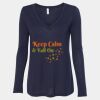 Women's Flowy Long Sleeve V-Neck Tee Thumbnail