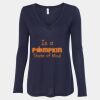 Women's Flowy Long Sleeve V-Neck Tee Thumbnail