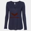 Women's Flowy Long Sleeve V-Neck Tee Thumbnail