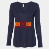 Women's Flowy Long Sleeve V-Neck Tee Thumbnail