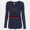 Women's Flowy Long Sleeve V-Neck Tee Thumbnail