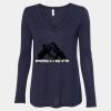 Women's Flowy Long Sleeve V-Neck Tee Thumbnail
