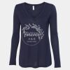 Women's Flowy Long Sleeve V-Neck Tee Thumbnail