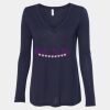 Women's Flowy Long Sleeve V-Neck Tee Thumbnail