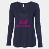 Women's Flowy Long Sleeve V-Neck Tee Thumbnail