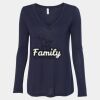 Women's Flowy Long Sleeve V-Neck Tee Thumbnail